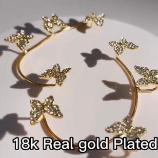Fashion Earring Butterfly Ear Clip And Ear Hook Jewelry