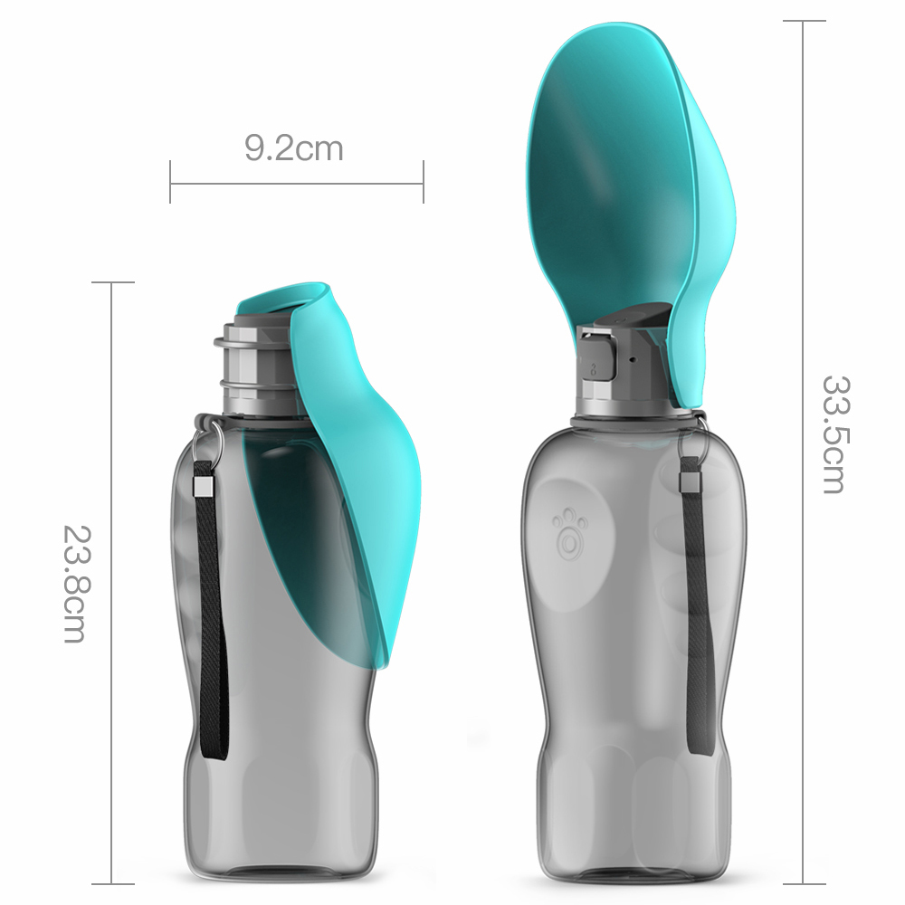 800ml Dogs Water Bottle Portable High Capacity Leakproof Pet Foldable Drinking Bowl Golden Retriever Outdoor Walking Supplies Pet Products