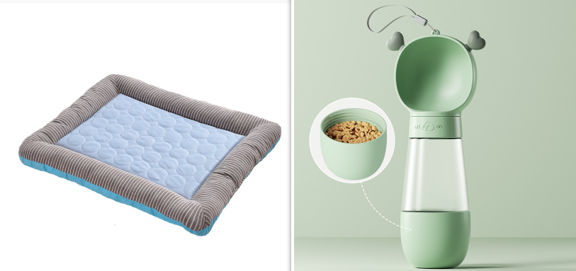 Pet Cooling Pad Bed For Dogs Cats Puppy Kitten Cool Mat Pet Blanket Ice Silk Material Soft For Summer Sleeping Blue Breathable