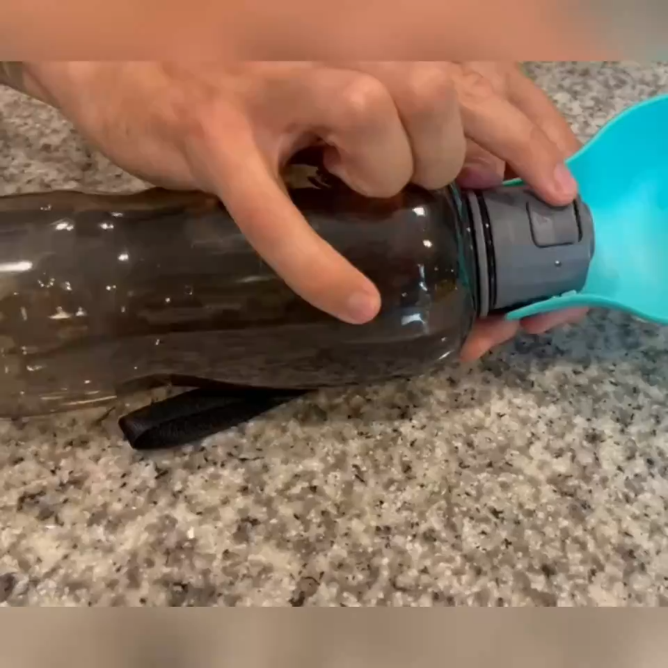 800ml Dogs Water Bottle Portable High Capacity Leakproof Pet Foldable Drinking Bowl Golden Retriever Outdoor Walking Supplies Pet Products