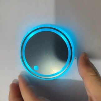 Colorful Cup Holder LED Light-up Coaster Solar & USB Charging Non-slip Coaster Ambient Light For Car Automatically