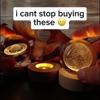 Luminous Starry Sky And Planets Moon Moon Crystal Ball Small Night Lamp Projection Ambience Light Creative Gift New Strange Gift