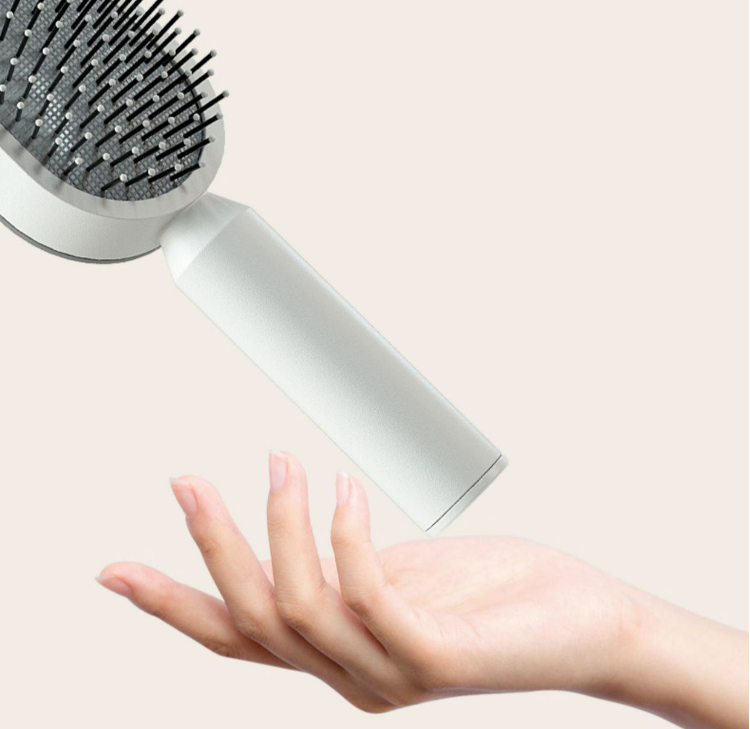 Self Cleaning Hair Brush For Women One-key Cleaning Hair Loss Airbag Massage Scalp Comb Anti-Static Hairbrush