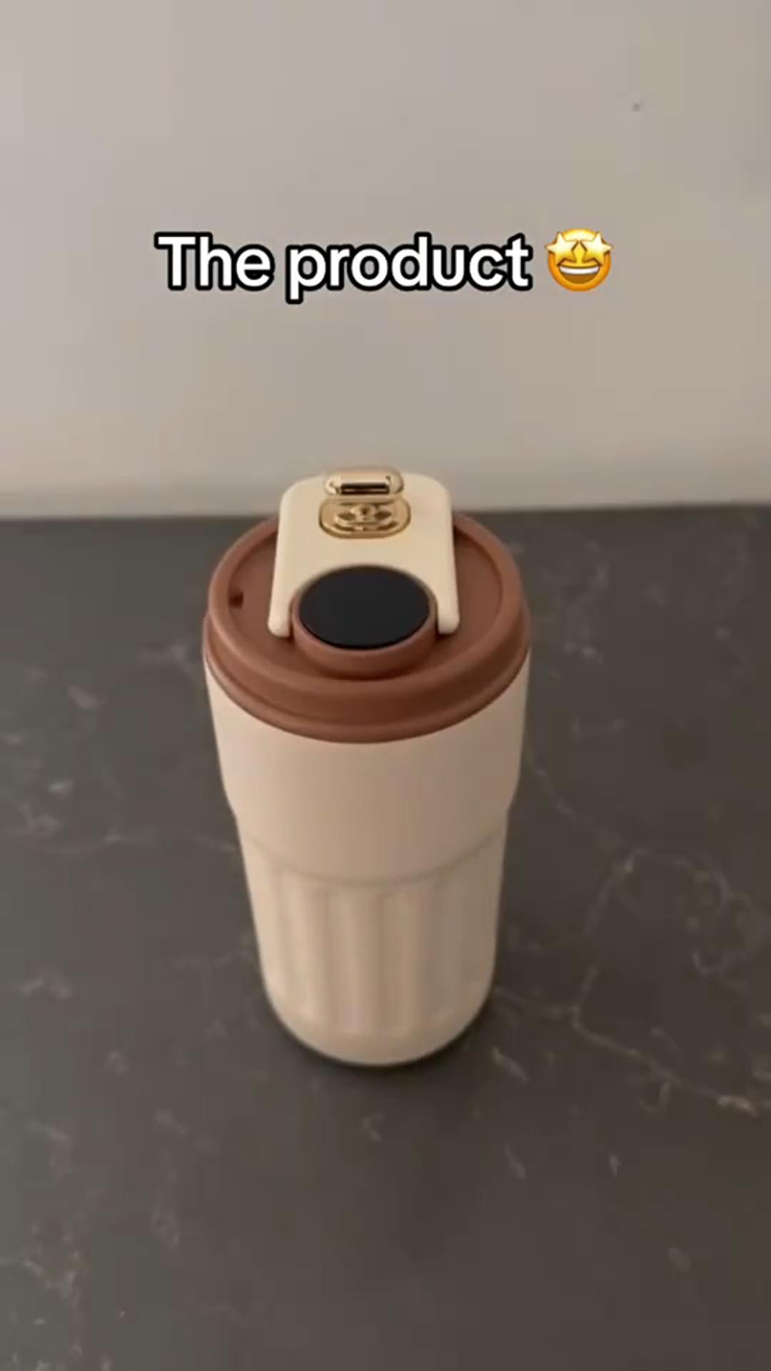 Smart Digital Thermal Bottle Portable Coffee Mug Stainless Steel Water Bottle In-Car Insulated Cup Keep Cold Vacuum Flasks 450ml