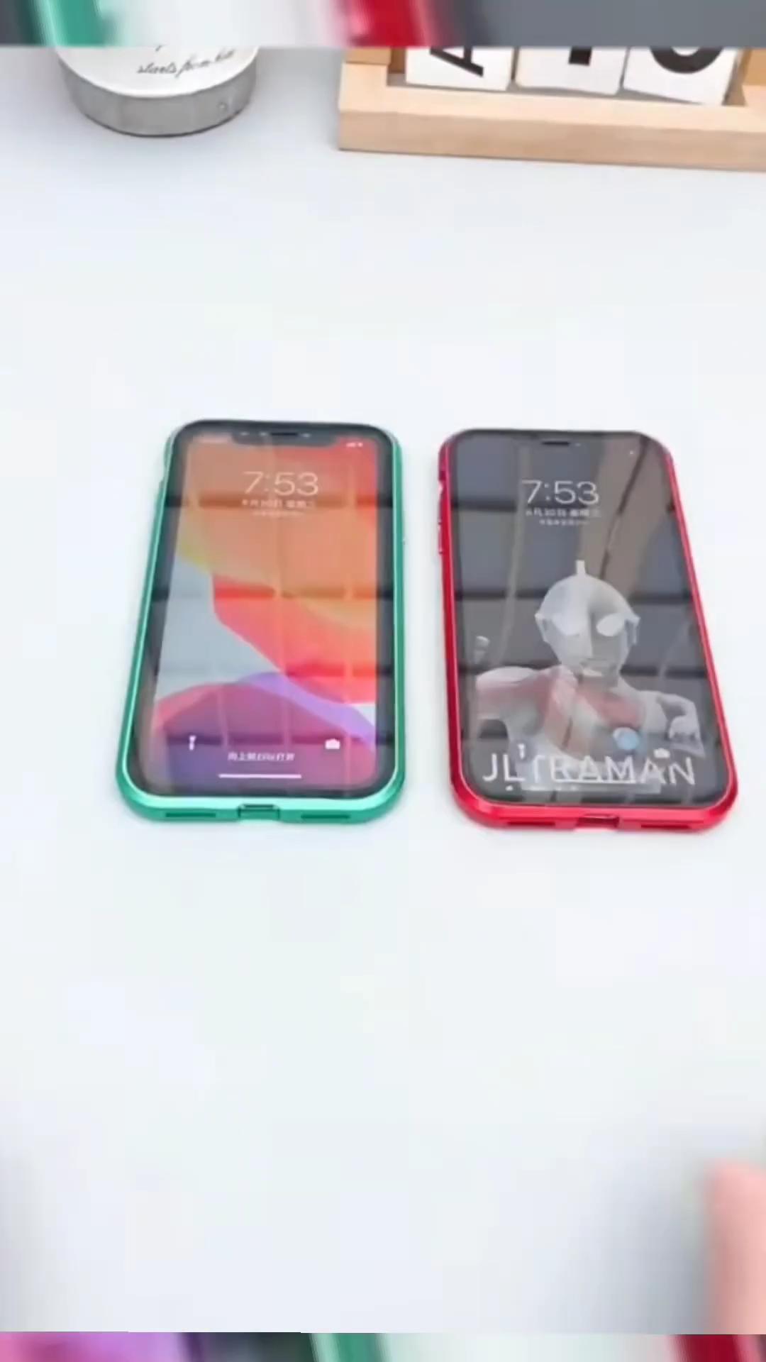 Phone Case Anti-peep Magnetic Protective Shell Magnetic Privacy Glass Case For Phone