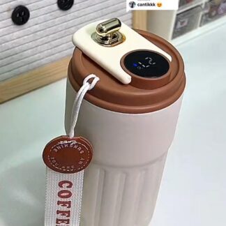 Smart Digital Thermal Bottle Portable Coffee Mug Stainless Steel Water Bottle In-Car Insulated Cup Keep Cold Vacuum Flasks 450ml