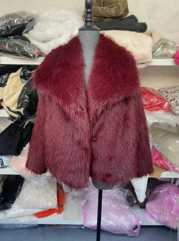Winter Plush Coat Fashion Warm Thicken Fluffy Lapel Jacket Outwear Casual Long Sleeve Tops Womens Clothing