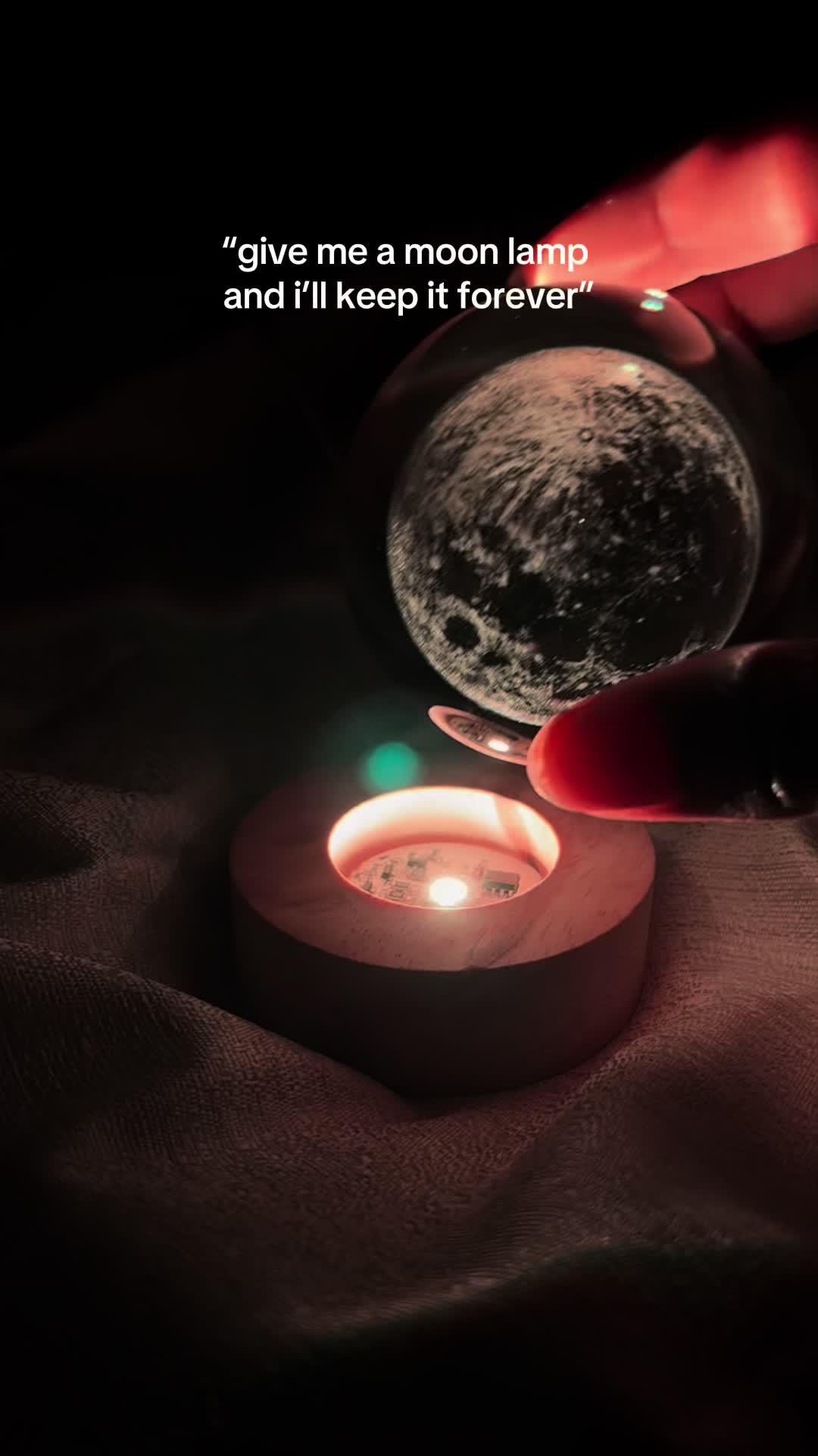 Luminous Starry Sky And Planets Moon Moon Crystal Ball Small Night Lamp Projection Ambience Light Creative Gift New Strange Gift