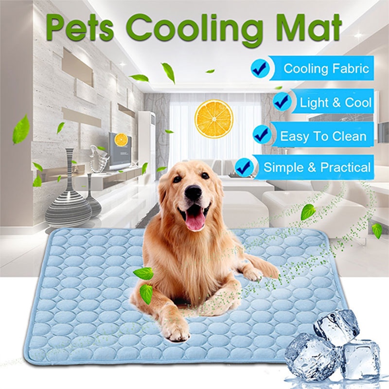 Pet Dog Cat Ice Silk Cold Nest Pad For Cooling In Summer