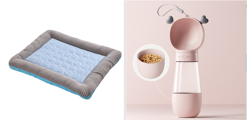 Pet Cooling Pad Bed For Dogs Cats Puppy Kitten Cool Mat Pet Blanket Ice Silk Material Soft For Summer Sleeping Blue Breathable