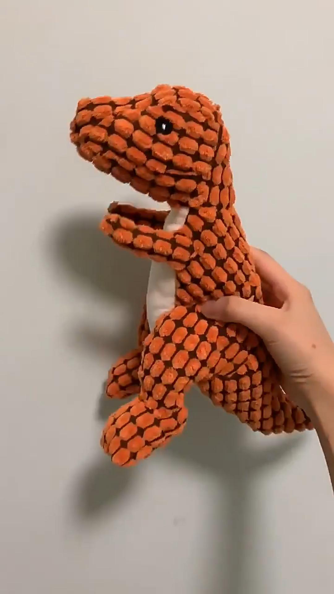 Dinosaur Pet Toys Giant Dogs Pets Interactive Dog Toys For Large Dogs Chew Toys Chihuahua Plush Stuffing Squeakers