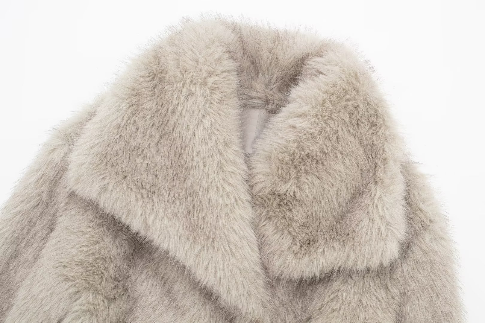 Winter Plush Coat Fashion Warm Thicken Fluffy Lapel Jacket Outwear Casual Long Sleeve Tops Womens Clothing