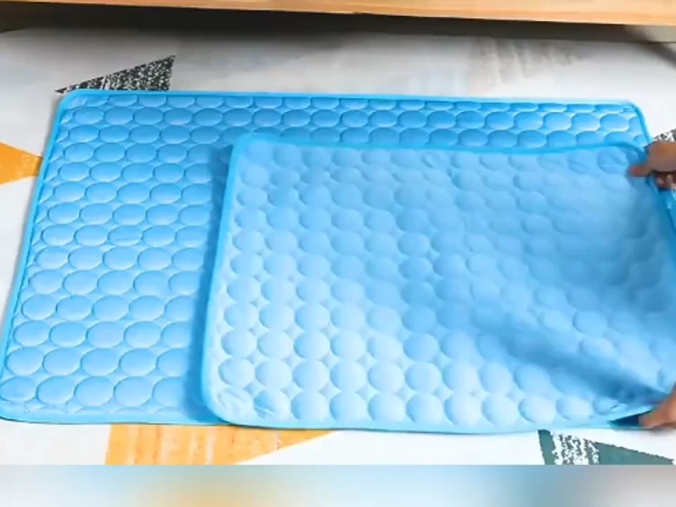 Pet Dog Cat Ice Silk Cold Nest Pad For Cooling In Summer