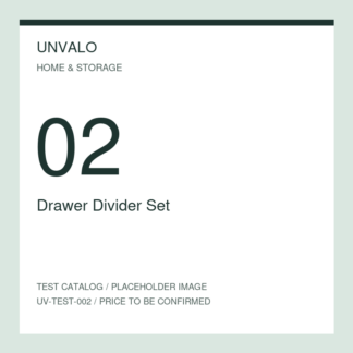 Drawer Divider Set — numbered test catalog placeholder