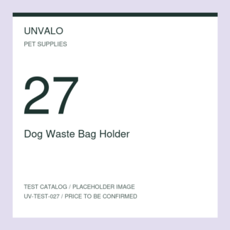 Dog Waste Bag Holder — numbered test catalog placeholder
