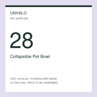 Collapsible Pet Bowl — numbered test catalog placeholder